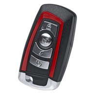 AMIO Programabilni ključ, daljinski za auto, 4 tipke, AMIO-03143, crni