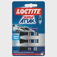 LOCTITE Tekuće ljepilo Super Attak Mini Trio, 3x1 g
