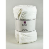 STIL Deka Coral flis, 200x200 cm, bijela