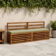 Jastučići za klupu Vught 2 kom 200 x 30 cm melange, svijetlozeleni