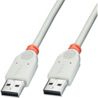 LINDY USB kabel 2.0 3 m USB-A, sivi