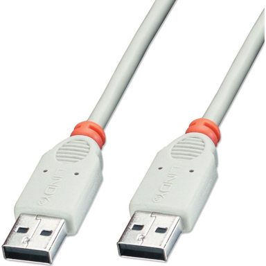 LINDY USB kabel 2.0 3 m USB-A, sivi