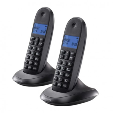MOTOROLA Telefon C1002, DECT, identifikacija poziva, sivi
