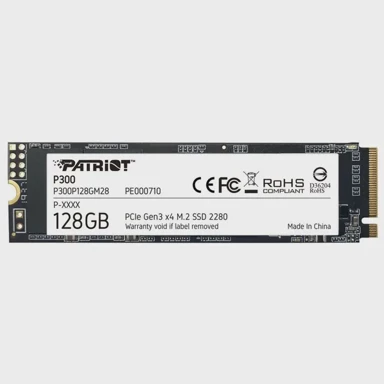 PATRIOT SSD disk P300, 128 GB, M.2, PCI-EX4, NVMe
