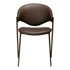 DAN-FORM DENMARK Tamno smeđa blagovaonska stolica od umjetne kože Zone 