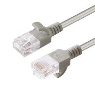 U/UTP Mrežni kabel CAT6A Slim, 3 m, sivi