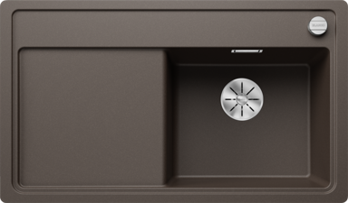 BLANCO Sudoper Zenar 45 S-F InFino, Silgranit, bazen desno, kava