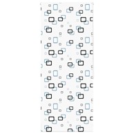 Rolo zavjesa za tuš, 90x240 cm, mjehurić