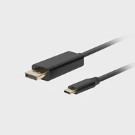 LANBERG Adapter video kabela CA-CMDP-10CU-0010-BK 1 m USB Type-C DisplayPort crni