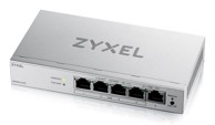 ZYXEL Preklopnik (switch), GS1200-5HPV3, upravljani L2, Gigabit Ethernet, PoE, 5 portova, stolni, sivi