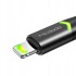 MCDODO USB Lightning kabel za brzo punjenje 36 W za iPhone 13/14 2 m LED, crni