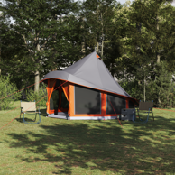 Obiteljski šator tipi, 6 osoba, sivo-narančasta