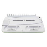 WHITE SHARK Rashladni stalak za PS5 Kimura 2, 2 utora za punjenje gamepada, bijeli