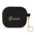 GUESS GUA3LSCHSK Silikonska maskica za AirPods 3 s privjeskom u obliku srca iz kolekcije 4G, crna
