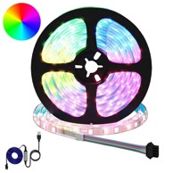 LED traka 4 kom, crna/prozirna, 510 x 0,8 x 0,3 cm