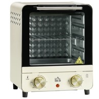HOMESTAR Mini pećnica 15 L 25,5x27,5x32 cm, krem