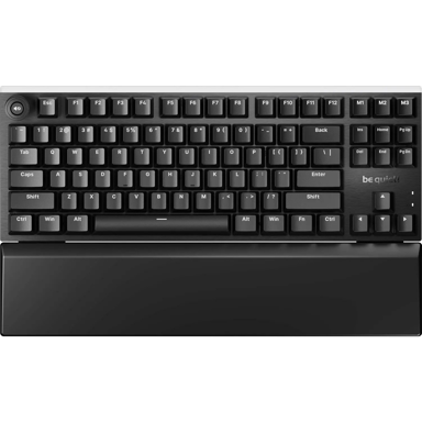 BE QUIET! Gaming tipkovnica Light Mount TKL, Silent Tactile, USB, QWERTY US, crna