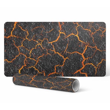 Gaming podloga za stol, puknuta lava, 100 x 50 cm