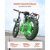 VEVOR Električni sklopivi bicikl 250W 7-brzina 25Ah 36V 1735x640x1310 mm