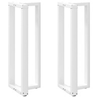 Noge za barski stol t-oblika od čelika, 2 kom, 50 x 35 x (110-111) cm, bijela