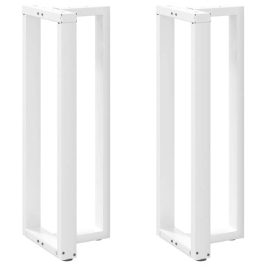 Noge za barski stol t-oblika od čelika, 2 kom, 50 x 35 x (110-111) cm, bijela