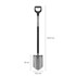 FISKARS Šiljasta lopata Ergonomic 1066708