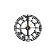 Zidni sat, Greece, ø 50 cm, crni