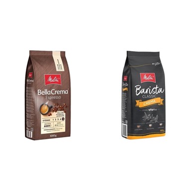 MELITTA kava u zrnu BellaCrema Espresso i Barista Classic Crema, 2 × 1 kg