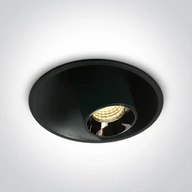 ONE LIGHT Ugradbena svjetiljka led/7w/560lm/3000k crna dm11107t/b/w