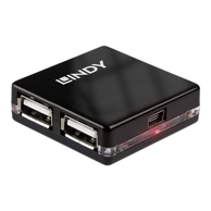 LINDY USB čvorište 42742, crno