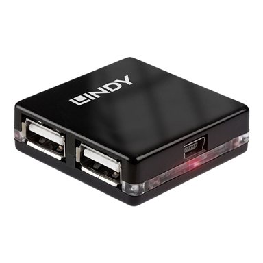 LINDY USB čvorište 42742, crno