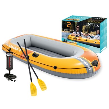 INTEX Challenger 2 Napuhujući čamac 66312 za 2 osobe, s pumpom i 2 vesla