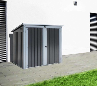 WESTMAN Metalno spremište za kante i alat, 101x158x134 cm, antracit