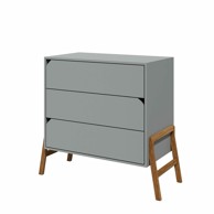 BELLAMY Komoda, S 3 ladice Lotta, siva