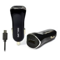 BELINE Auto punjač s MicroUSB 1 A za mobitele i uređaje, crni