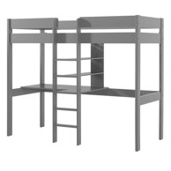 VIPACK Sivi povišeni dječji krevet 90x200 cm Pino 