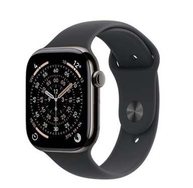 APPLE Pametni sat Watch Series 11, GPS + Cellular, 42 mm, titan, remen boje škriljevca M/L