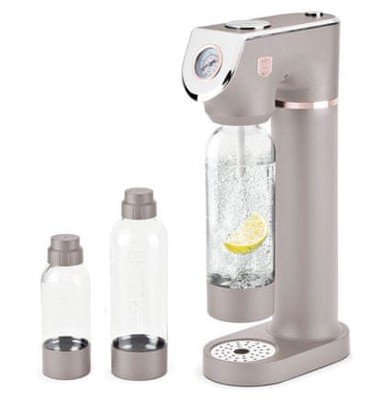BERLINGERHAUS Aparat za sodu BH-8558 Sodabar + 2 boce, Taupe Collection