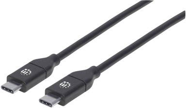 MANHATTAN USB kabel 355247, USB 2.0, USB-C, 2 m, crni