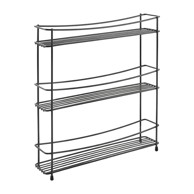 METALTEX Crni troetažni stalak za začine Kumino Lava