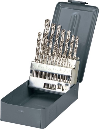 PROLINE Set brušenih svrdala za metal, 1-10 mm, 19 komada