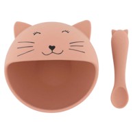 TRIXIE set za jelo silikon First Baby Meal Mrs. Cat