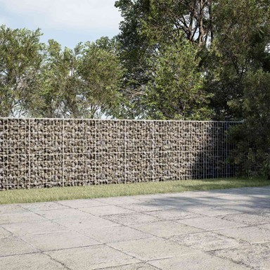 Gabion s žicom debljine 5 mm i mrežom 5x10 cm 1050x20x100 cm