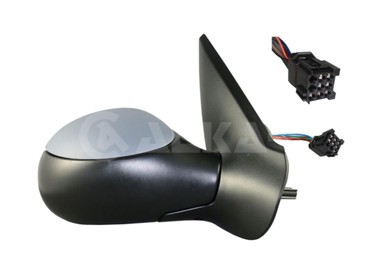 ALKAR Retrovizor Peugeot 206 CC, desni, električni, grijani, senzor temp.