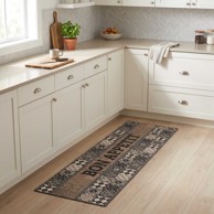 Kuhinjski tepih Dobar tek 150 x 45 cm 100% poliamid, siva
