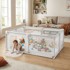 ECOTOYS Igraonica, suhi bazen s lopticama, 140x200 cm, torba za nošenje, siva