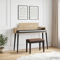 Studio radni stol, 152 x 36 x 19,5 cm, hrast sonoma
