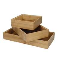KITCHEN CRAFT Organizatori ladica od bambusa u setu od 3 kom Copco