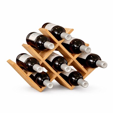 NORTHIX Bambusov stalak za vino, 8 boca, W dizajn
