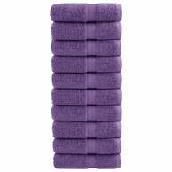SOLUND Premium ručnici za goste, 10 kom, 30 x 50 cm, 600 g/m², ljubičasti